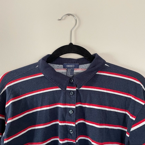 Striped Button-Up Top - Picture 2 of 3